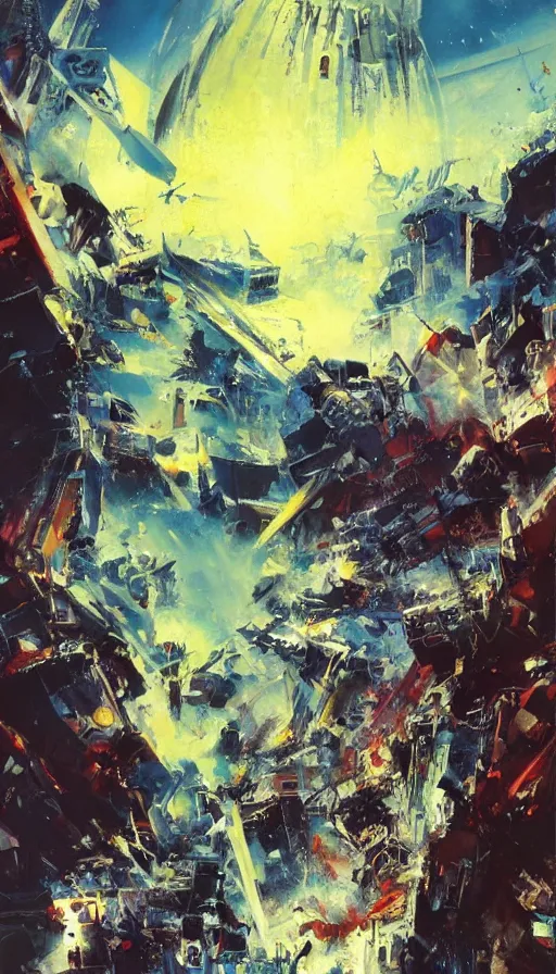 Prompt: the end of the world, by john berkey