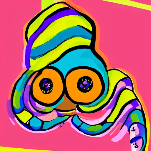 Image similar to digital art in the style of rad squid