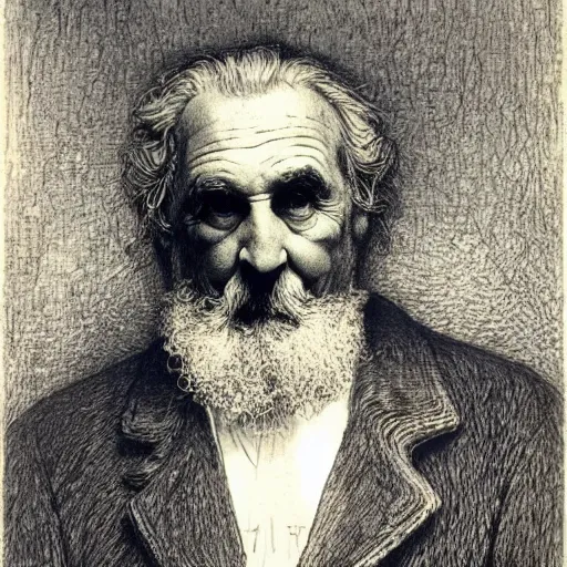 Prompt: Miloš Zeman, Gustave Dore lithography