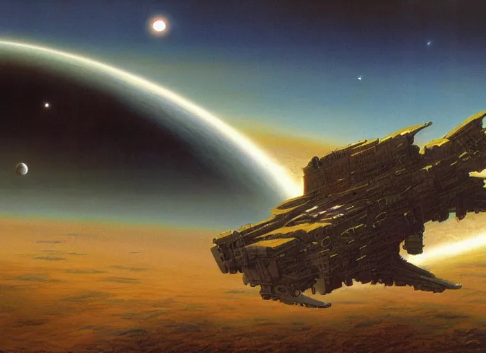 Image similar to eon, matte painting, peter elson