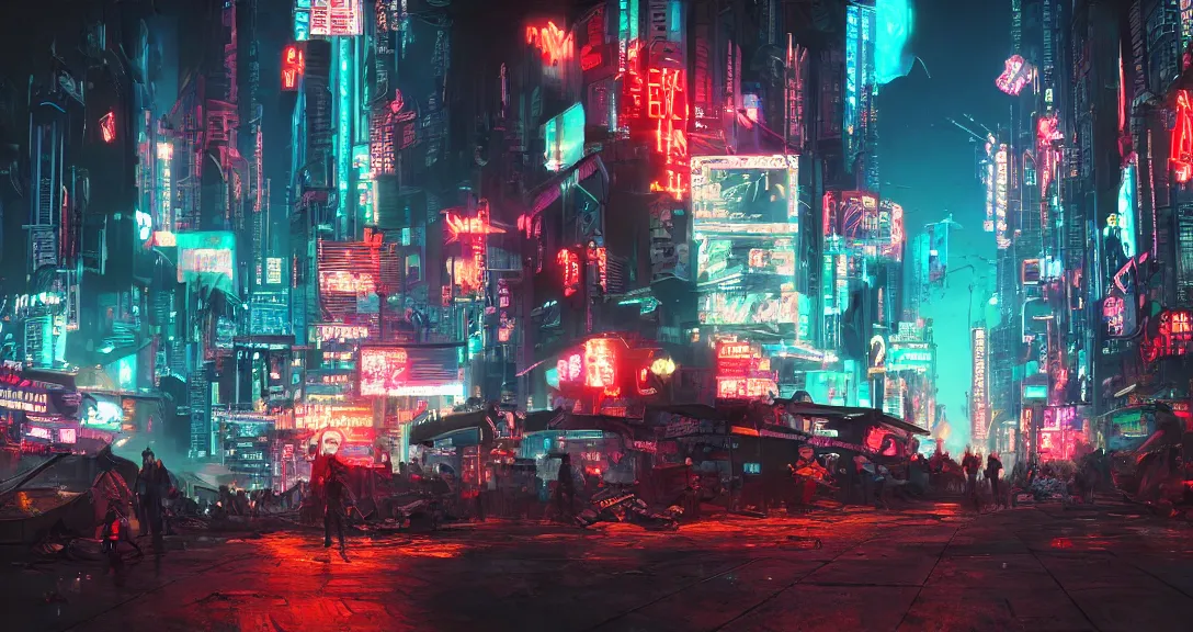 Cyberpunk City Sci-Fi Digital Art 4K Wallpaper #4.1974