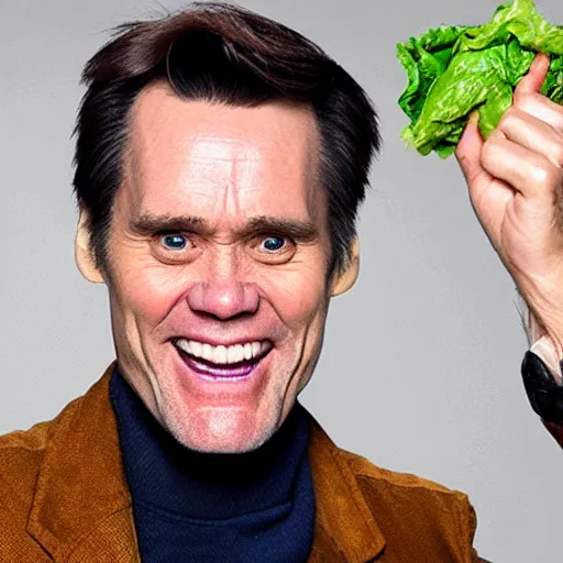 Image similar to photo of jim carrey inside of a burrito