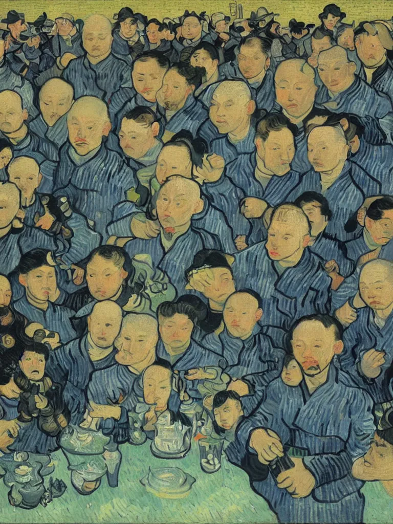 Image similar to portrait of Boba Fest by Van Gogh