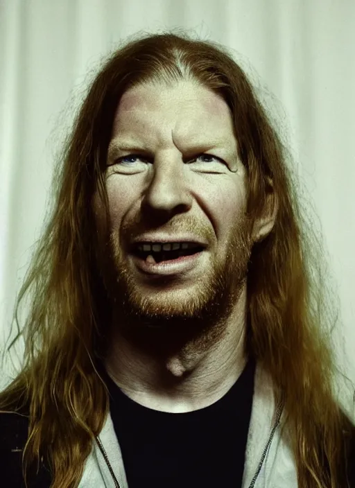 Image similar to a still of aphex twin in the style of David Lynch