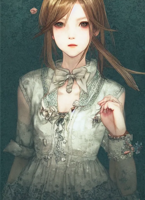 Image similar to a portrait of a pretty young lady by akihiko yoshida