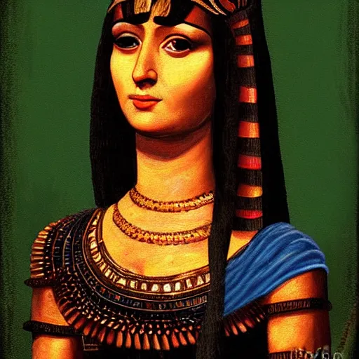 Prompt: amazing painting of Cleopatra, NFT, art style by Monalisa