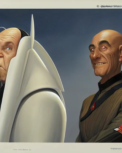 Image similar to govenor morkin. i thought i recognized your derps when i was brought onboard, portrait by ralph mcquarrie