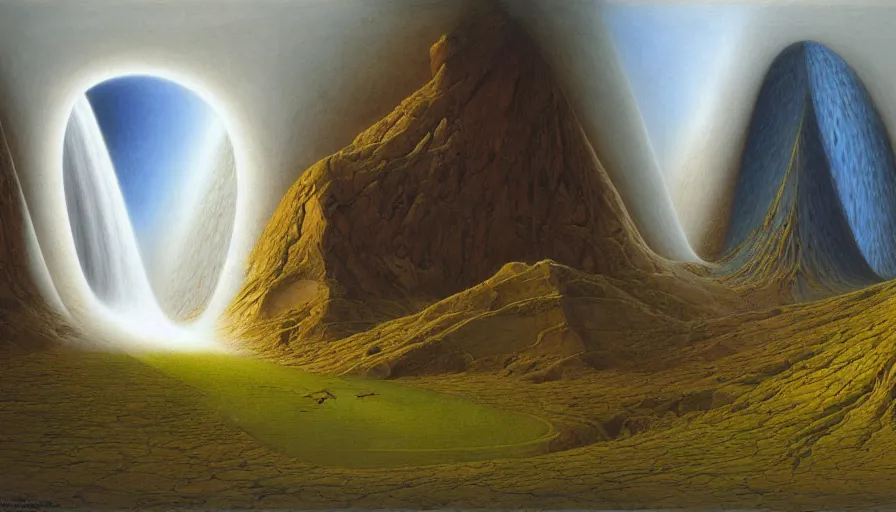 Image similar to the two complementary forces that make up all aspects and phenomena of life, by john howe