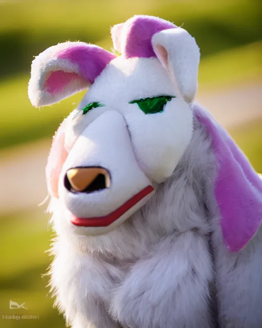 Image similar to portrait photo still of a young asriel dreemurr, 8 k, 8 5 mm f 1. 8