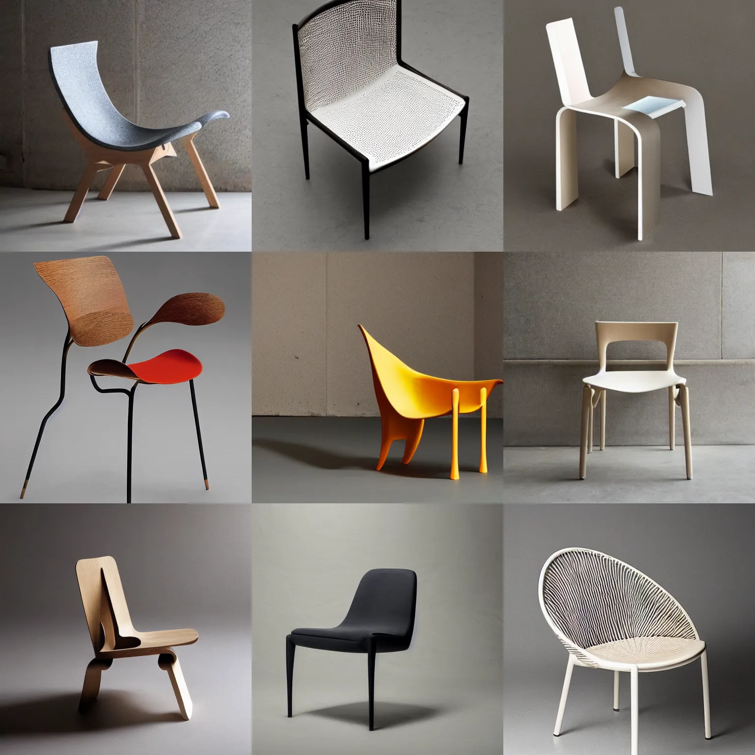 Prompt: a beautiful chair designed by naoto fukasawa design