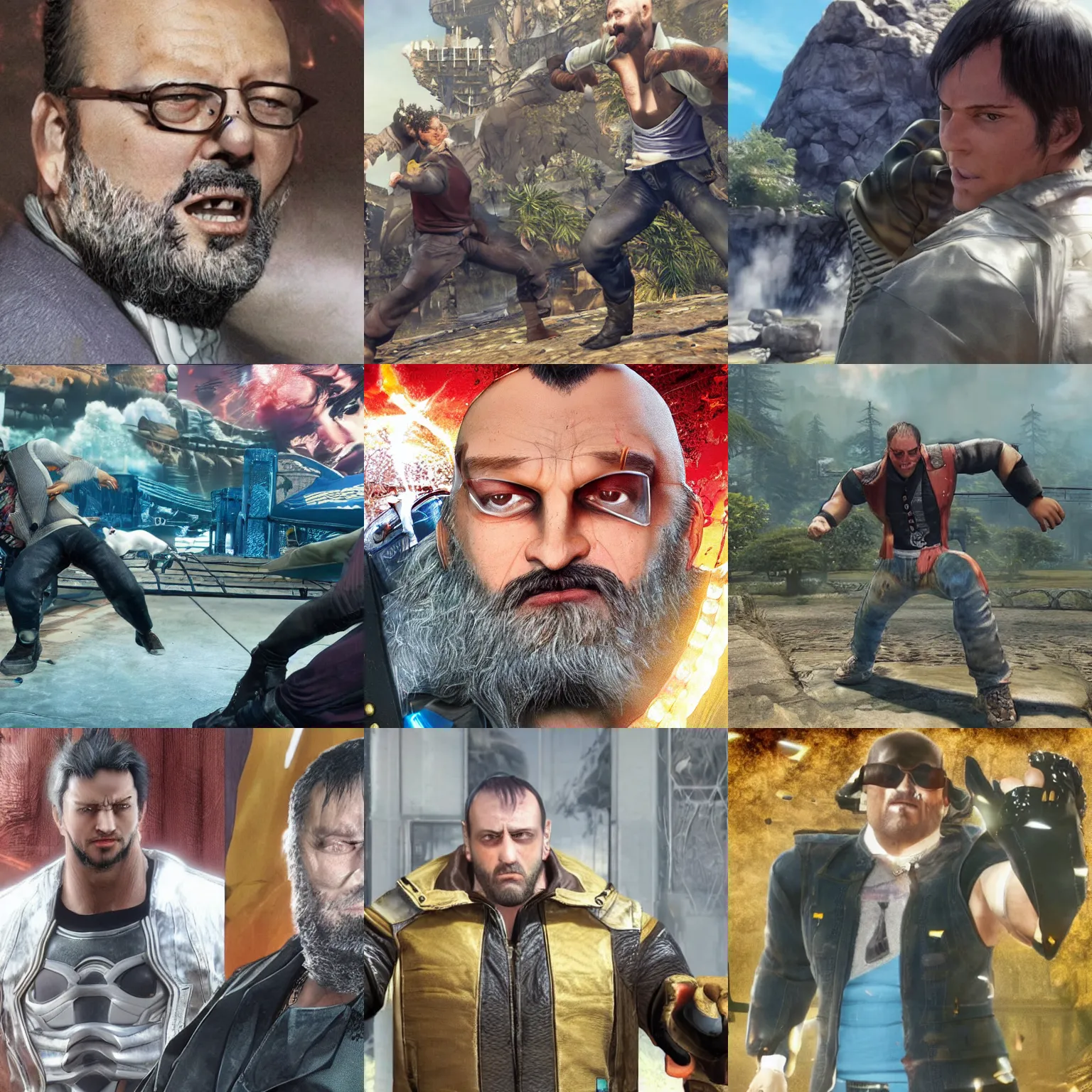 Prompt: jean reno in tekken 8