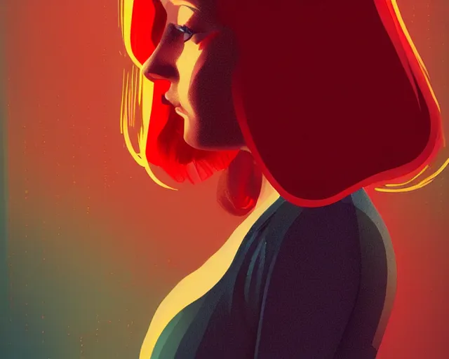 Prompt: dslr red head woman style sharp digital painting. retrofuturism. concept art. artstation. casey weldon. digital render. dan mumford. bokeh, 8 5 mm f 1. 4