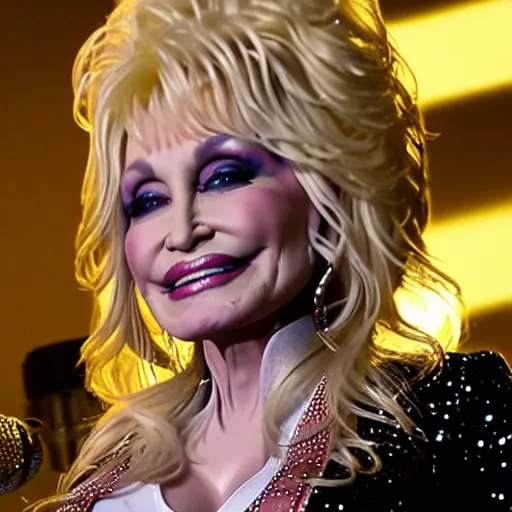 Prompt: dolly parton on the dj decks