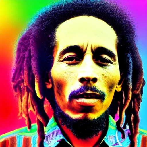 Image similar to colour masterpiece surreal closeup portrait photography of bob marley, highly detailed, intricate, smoke background, 8 k