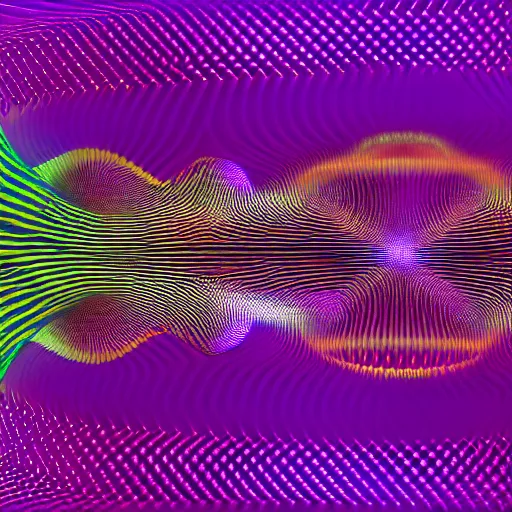 Prompt: the audio frequency waveform of love, Multidimensional, fractal amalgamation, 8k, hyper realistic, octane render, hi-fructose