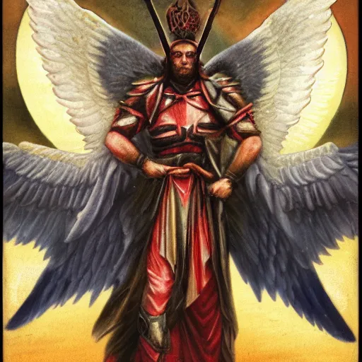 Prompt: angelic demonic warrior