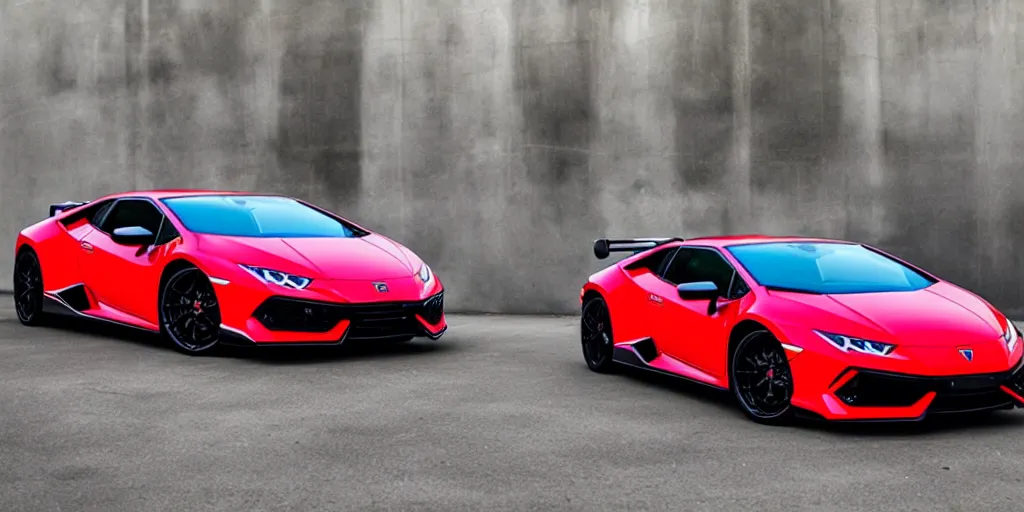 Image similar to a honda civic in the shape of lamborghini huracan