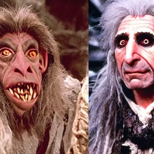 Image similar to Hoggle from movie The Labyrinth looking like Anthony Fauci.