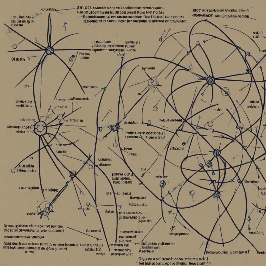 Image similar to schema of the inner workings of an atom and electron wit DNA