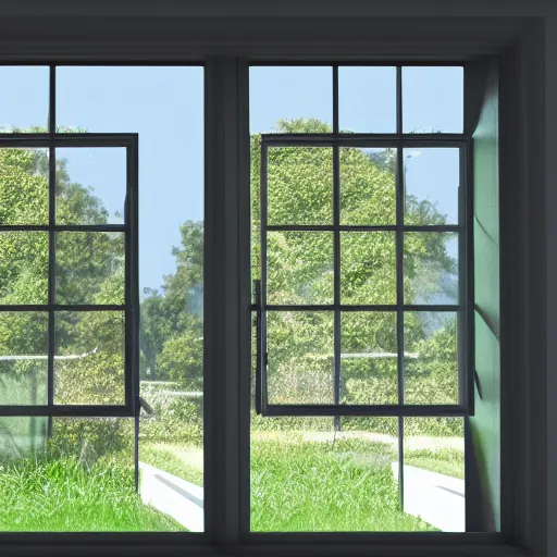 Image similar to 3 d rendered image of hand opening room window, fresh air blender 3 d keyshot unreal engine