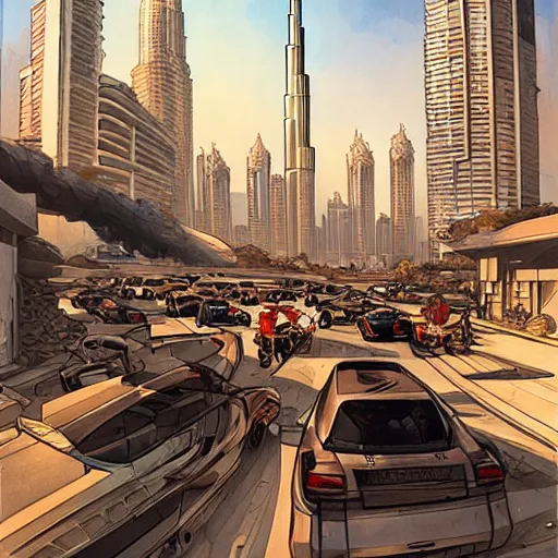 Prompt: gta : dubai by jesper ejsing