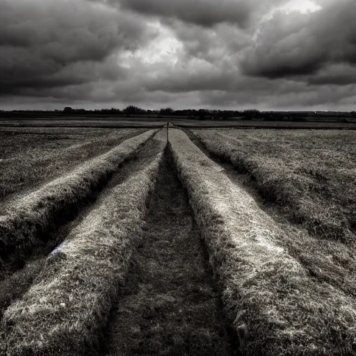 Image similar to World War 2 Battlefield desktop background, trenches, grey sky