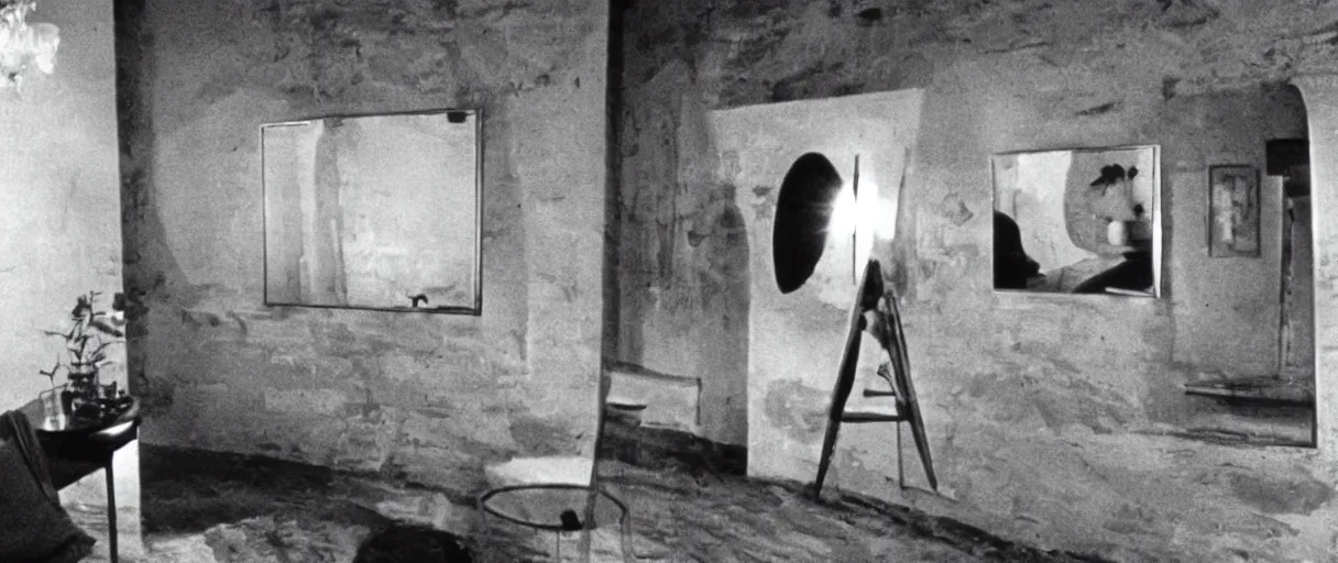 Prompt: film mirror (1975) by andrei tarkovsky