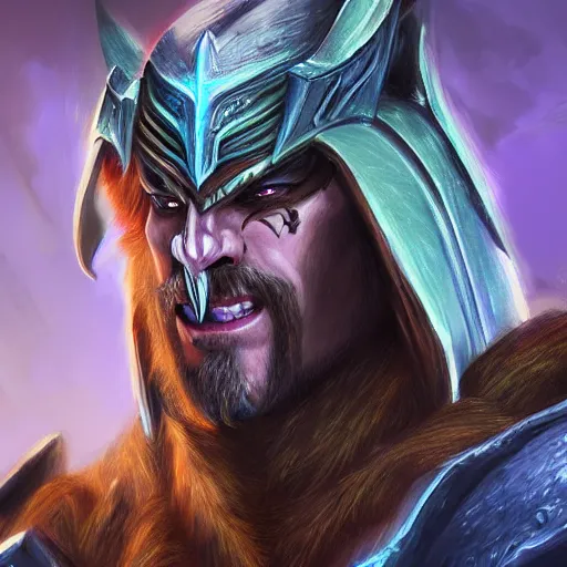 Image similar to evilArthas streamer, portrait, highly detailed, digital painting, trending on artstation, concept art, sharp focus, illustration