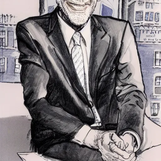 Image similar to david letterman drawn by mort drucker