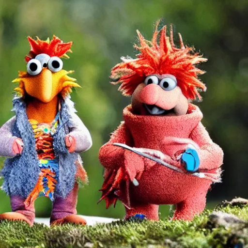 Prompt: fraggle rock elden ring