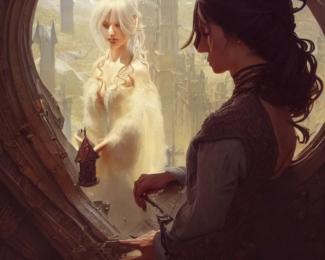 Image similar to photography of peter zumthor, deep focus, d & d, fantasy, intricate, elegant, highly detailed, digital painting, artstation, concept art, matte, sharp focus, illustration, hearthstone, art by artgerm and greg rutkowski and alphonse mucha