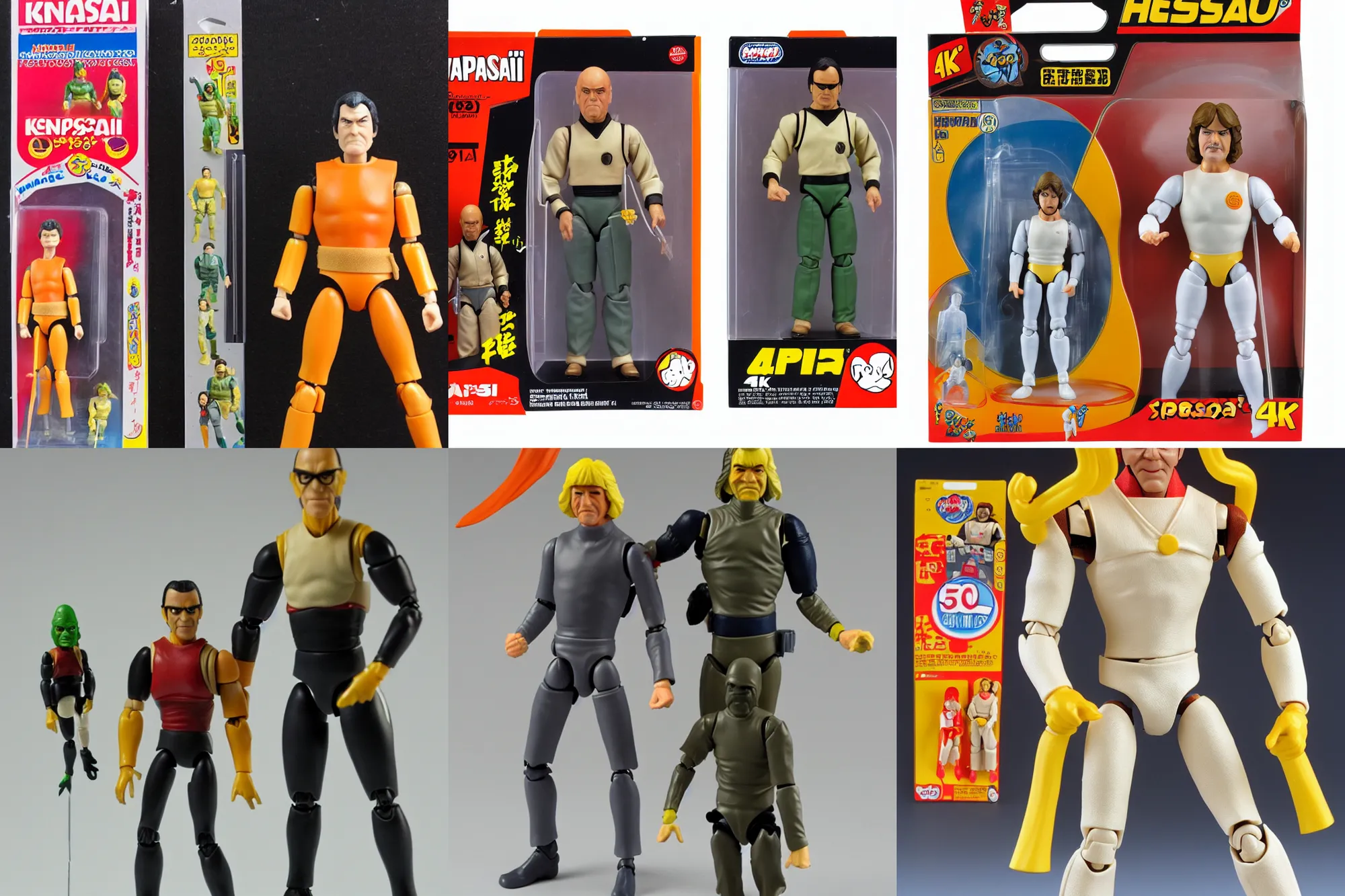 Prompt: Happosai as a 1980's Kenner style action figure, 5 points of articulation, full body, 4k, highly detailed