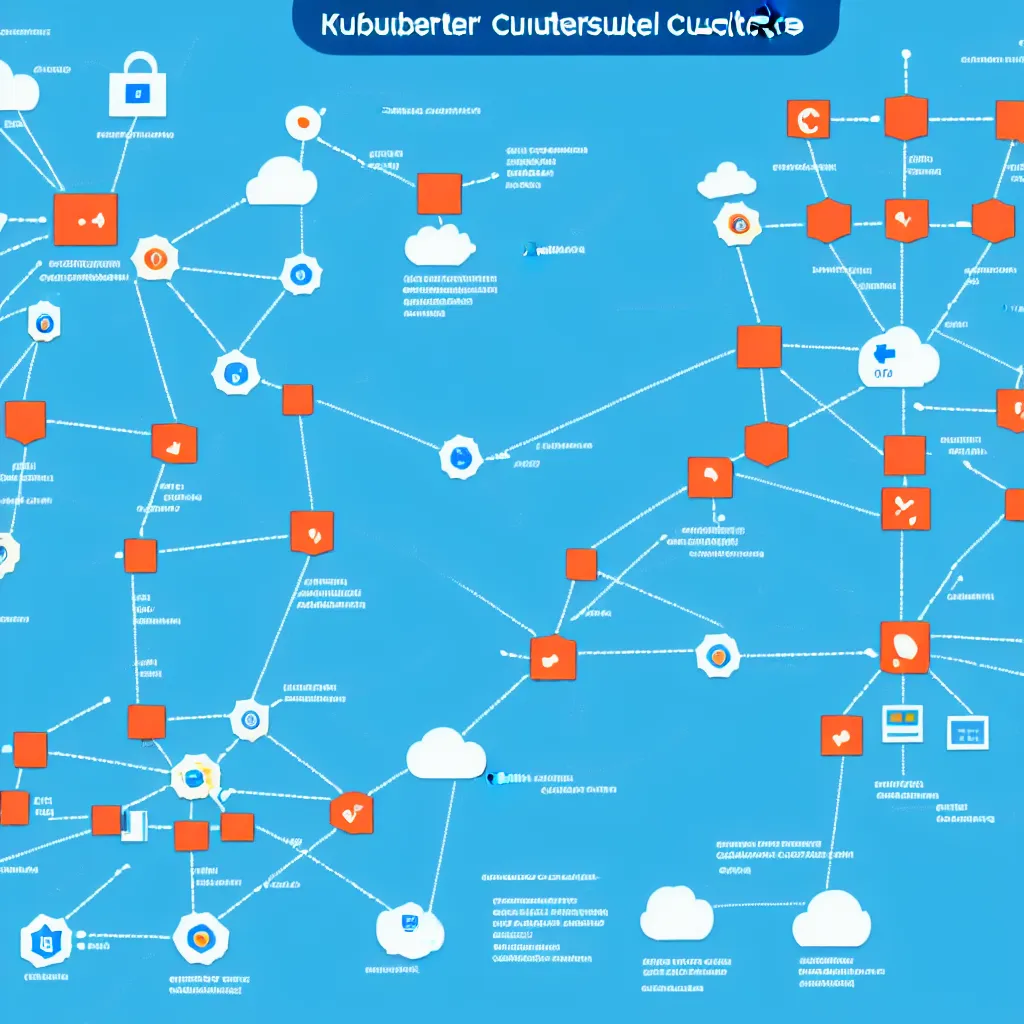 Image similar to Kubernetes cluster deployed to a secure public cloud service, trending on Artstation, by Visual Capitalist