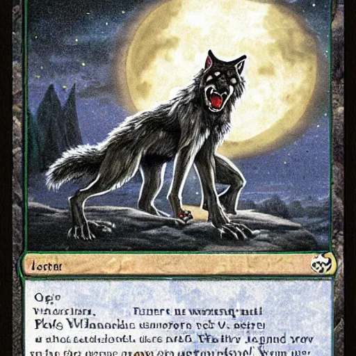 Prompt: werewolf