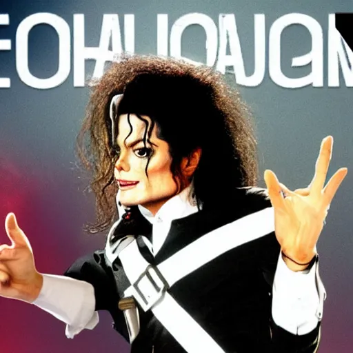 Image similar to michael jackson in the metaverse