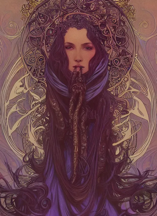 Image similar to Cthulhu, fantasy, intricate, elegant, highly detailed, digital painting, 4k, HDR, concept art, smooth, sharp focus, illustration, art by alphonse mucha,artgerm, H R Giger