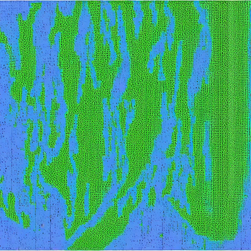 Image similar to a detailed height map of mariana trench