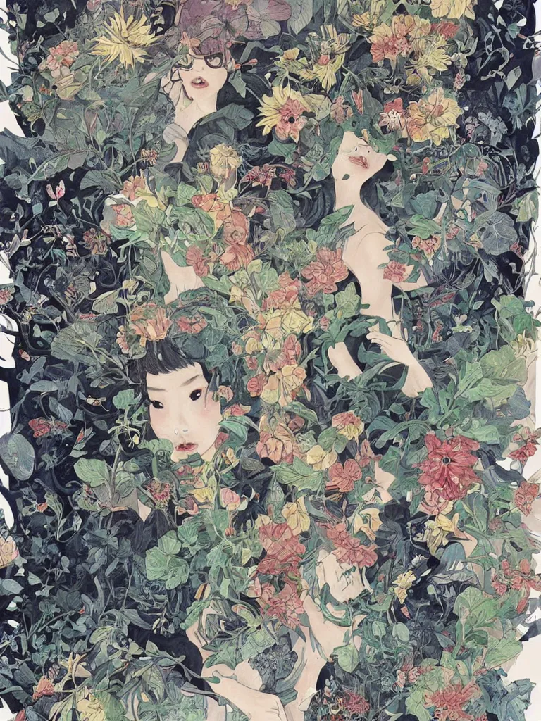 Image similar to a beautiful illustration by tina jiang,