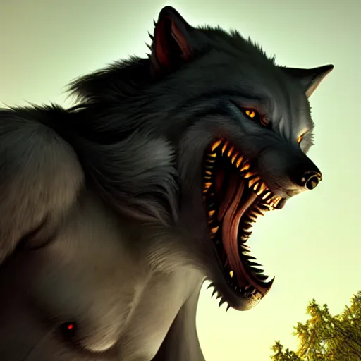 Prompt: cute werewolf from van helsing unreal engine hyperreallistic render 8k character concept art masterpiece closed mouth