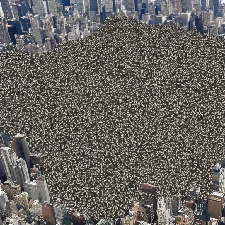 Prompt: New York City overtaken by ants