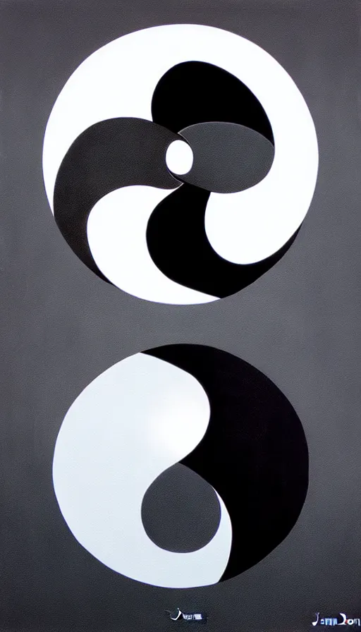 Image similar to Abstract representation of ying Yang concept, by Jason De Graaf