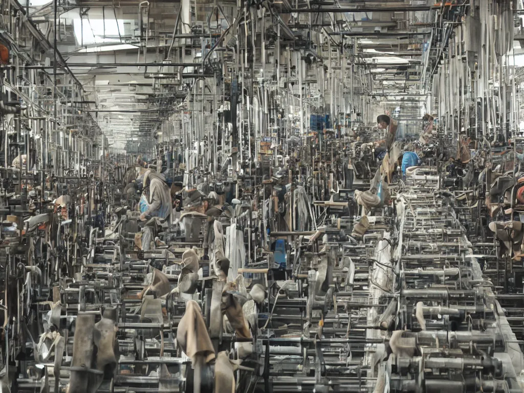 Image similar to industrial revolution inside weaving factory