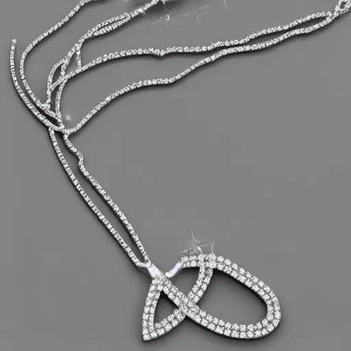 Image similar to a silver sagittarius constellation necklace pendant, 3 d rendering, pandora, tiffany, swarovski, van cleef & arpels, cartier, boucheron, bulgari, chaumet, elegant, noble, stylish