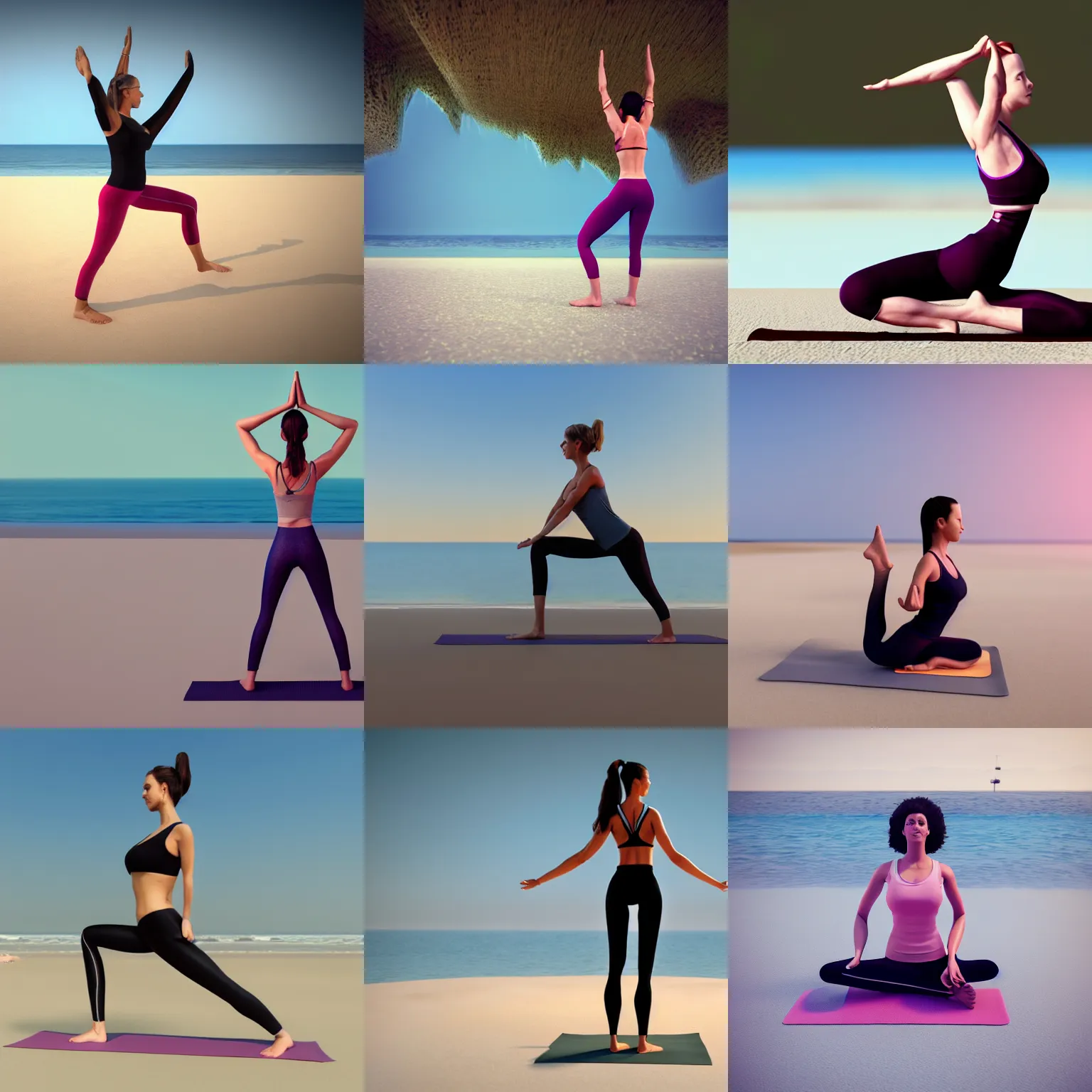 Poses De Yoga | 3d-mon.com
