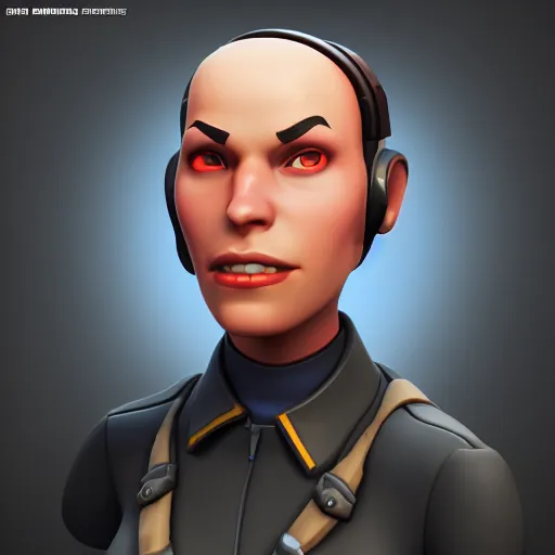 Prompt: 3 d render portrait of engineer from team fortress 2 by valve as a woman, 4 k, 8 k, hd, high resolution, highly detailed, ultra realistic faces, digital art, trending on artstation, team fortress 2