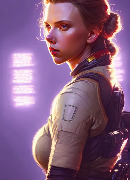 Prompt: portrait of apex legends scarlett johansson, intricate, elegant, glowing lights, highly detailed, digital painting, artstation, glamor pose, concept art, smooth, sharp focus, illustration, art by artgerm and greg rutkowski, artey freytag