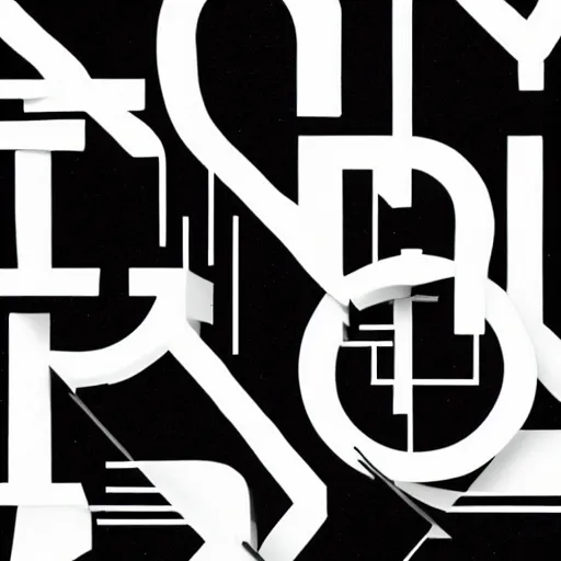 Prompt: black on white typography campaign in style of david rudnick, eric hu, guccimaze, acid, y 2 k, 4 k sharpening,