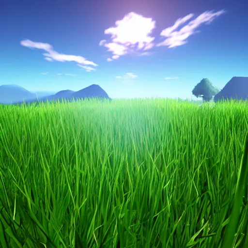 Prompt: video game grass texture