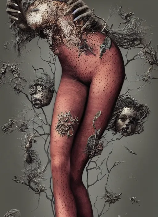 Prompt: Pantyhose goddess painting by Dan Hillier, trending on artstation, artstationHD, artstationHQ, 4k, 8k