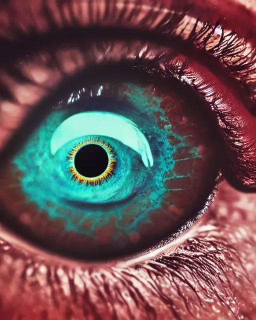 Prompt: illustration of an eye with a spiral in it, hypnotic spiral, digital art, extreme detail, realistic lighting, cinematic composition, concept art, sharp focus, colorful, photorealistic eyes, 8 k